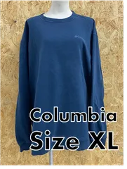 Columbia　コロンビア　スウェット　ブルー　ビックサイズ　肉厚　刺繍　XL