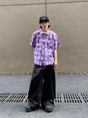 BELVET Star Logo Check Shirt size L - メルカリ