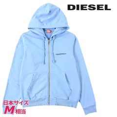 新品・未使用 ディーゼル DIESEL [Mサイズ相当] ジップアップスウェットパーカー メンズ ガーメントダイウォッシュ加工 ロゴプリント S-GINN-HOOD-ZIP-IND