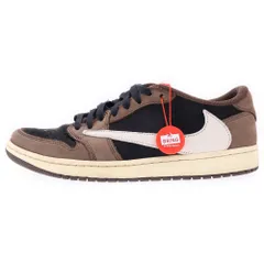 NIKE (ナイキ) ×TRAVIS SCOTT AIR JORDAN 1 LOW OG SP-T CQ4277-001 トラビス スコット エアジョーダン1 ローカットスニーカー ブラウン US10.5/28.5cm