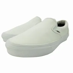 バンズ VANS 美品 SLIP ON PU スリッポン スニーカー シューズ V98CF WR US 8H 26.5cm 白 ホワイト 0609