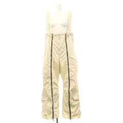 メゾンスペシャル MAISON SPECIAL 23AW ジップフライトパンツ サロペット ミリタリー ハイウエスト 36 アイボリー /ES ■OS