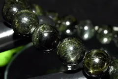 【１点物】希少AA☆十文字（4条）のスター効果！ ブラックスターダイオプサイト　10mm　ブレスレット パワーストーン 天然石 _MA3558