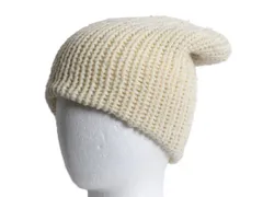 【お得なクーポン配布中!】 ケーブル ニット キャップ メンズ レディース フリーサイズ / 古着 ケーブルニット ワッチ ニット帽 ローゲージ 無地 ナチュラル おしゃれ