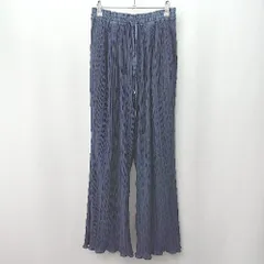 ◇ Θ apart by lowrys アパートバイローリーズ ウエストゴム プリーツパンツ サイズM ブルー レディース E  【1505290043830】