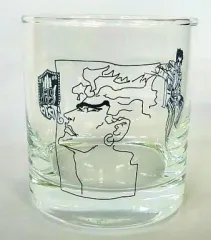 【中古】グラス(キャラクター) 吉良吉影＆ディオ・ブランドー アニバーサリーグラス 「一番くじ ジョジョの奇妙な冒険 アニバーサリーズ2」H賞