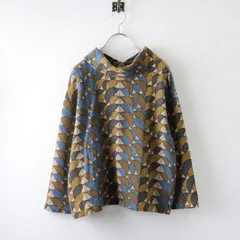 美品✨ミナペルホネンエチュード刺繍ブラウススカラップシルク混