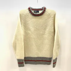 【中古】80s POLO RALPH LAUREN リブラインニット M ポロ ラルフローレン[92]