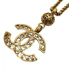 シャネル ネックレス レディース ココマーク ロングネックレス アクセサリー CHANEL GP    95A ゴールド 約84.5g 1995年【中古品】