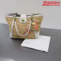 COACH コーチ バッグ ハンプトンズ ウィークエンド ストロー ハンドバッグ