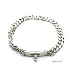 HERMES ケリー グルメット TPM シルバーブレスレット XL ランクB