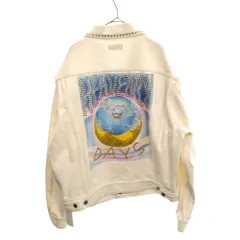 CELINE (セリーヌ) 22SS HEAVENLY DAYS アーティストプリント スタッズ デニムジャケット ホワイト 29AIY574Qのサムネイル