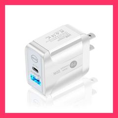 ★売れ筋★ iPhone13/12 AC/USBアダプター PD対応 20W USB-C QC3.0 2ポート 急速充電 PD充電器 コンセントタイプC 20W急速充電器 アイフォン用 Android