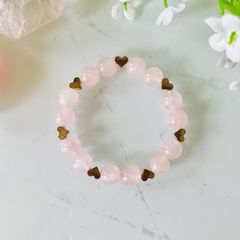N20.《Heart chakra I》ローズクォーツ☆パワーストーンブレスレット