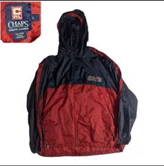 薄手USA古着　チャップスラルフローレンバイカラーナイロンパーカー　Ｌ  NN00346
