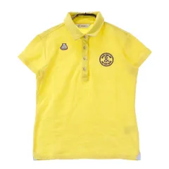 サイズ：L AND PER SE アンパスィ  半袖 ポロシャツ 総柄 イエロー系 [240101382069]# ゴルフウェア レディース ストスト