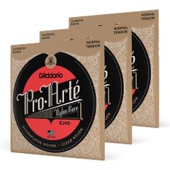 ★即日発送★D'Addario ダダリオ クラシックギター弦 プロアルテ Silver/Clear Normal EJ45-3D 3set入りパック 【国内正規品】