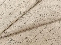 平和屋着物▽上質な紬　単衣　枝蕾　正絹　逸品　CAAU3876xi