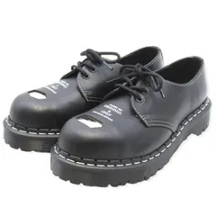 安い特販未使用級ドクターマーチン　スチールトゥ　ブラック　厚底　23cm レザーブーツ 靴