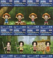 【中古】フィギュア 全8種セット 「ワンピース」 ワールドコレクタブルフィギュア～文字絵文字タンクトップver.～