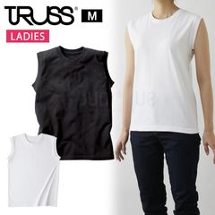 レディース  Tシャツ ウィメンズ ノースリーブ Mサイズ  5.3オンス ｔシャツ WOS-808 無地 綿100％ コットン カジュアル プチプラ シンプル TRUSS