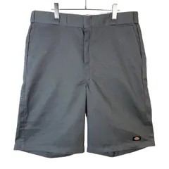 Dickiesディッキーズ42283ワークショーツハーフパンツショートパンツツイル生地タグワンポイントセルフォンポケット灰色チャコールグレーLOOSEFITルーズフィットvintageヴィンテージ50124