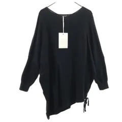 n'Or LABEL ノアールレーベル 長袖 ドルマンスリーブ ニット F ブラック レディース 古着