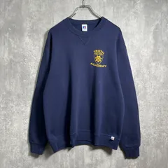 ◆【良品】80s~，RUSSELL｜ラッセル，プルオーバースウェット，トレーナー，前V，USA製，オークランド警察学校