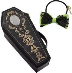 【中古】その他雑貨 ディアソムニア寮 棺型アクセサリーポーチ＆リボンゴムセット 「ディズニー ツイステッドワンダーランド」