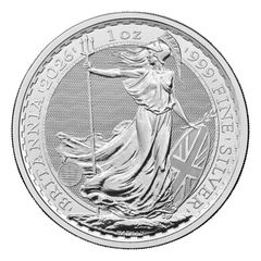 2026年 イギリス チャールズ ブリタニア銀貨 1オンス コインケース付