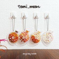 【tomi_moon】柴犬ドーナツのアクリルキーホルダー 犬 ストラップ