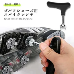 【面倒なスパイク交換を素早く簡単に】 ゴルフシューズ スパイク レンチ 鋲 付け替え 工具 ファストツイスト対応 _a