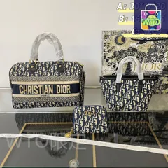 [本日特価] TOP New 高品質3点セット - Dior ブルーピローバッグ + バスケットバッグ + 財布 本日限定特別割引！ [本日特価|新品未使用品]-WT0輸入