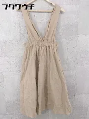 ◇ ROPE PICNIC ロペピクニック 膝下丈 ジャンパースカート サイズ40 ベージュ系 レディース 【中古】 【1002801412425】