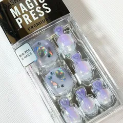 日本未発売982 DASHING DIVA 「シャインモーニングデュー」ダッシングディバ マジックプレス フット ペディキュア ネイルチップ 付け爪