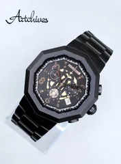 『VRW-204』roberto CAVALLI (ロベルトカヴァリ) 1G003 バイ フランクミュラー BK文字盤 メンズクォーツ 腕時計 稼動品