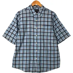 古着 00年代 ラルフローレン Ralph Lauren POLO JEANS COMPANY 半袖 ボタンダウン チェックシャツ メンズL相当/eaa550500