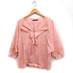 ティビ tibi バタフライスリーブ シャツ ブラウス 長袖 オープンネック 無地 2 ピンク /FT31のサムネイル