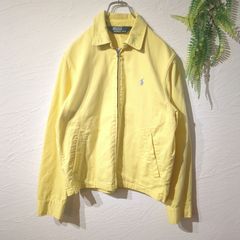 90年代 ラルフローレン スイングトップ 黄色 イエロー 水色ポニー