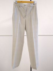 【新品未使用】SEMICOUTURE 25ss Check Slacks Pants セミクチュール チェック スラックス パンツ ベージュ ERICA CAVALLINI エリカ カヴァリーニ