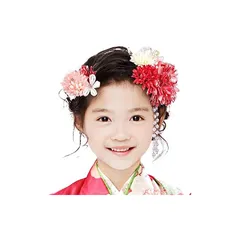 【新品】 [OTAKUMARKET] 髪飾り 七五三 2点セット 浴衣 成人式 振袖 つまみ細工 花 袴 着物 髪 飾り 和装 卒業式 結婚式 髪 飾り 髪留め コーム ヘアアクセサリー 4カラー (赤)