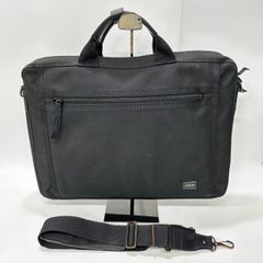 ★-36  （２）PORTER ポーター ビジネスバッグ ショルダーベルト付き ブラック 吉田かばん メンズ バッグ W41×D6×H34