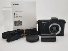 Nikon1 V1 電池 説明書 ミラーレス一眼 ニコン 良 ブラック - SK家電