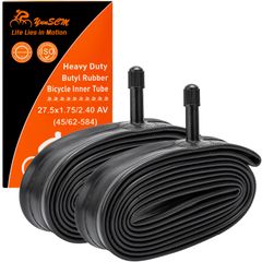 【人気商品】YunSCM 2本27.5 1.95 チューブ 肉厚自転車チューブ 27.5x1.75/2.4米式バルブ32mm27.5 1.75 チューブチューブ 27.5 2.125自転車 チューブ 27.5 2.2527.5インチチューブ1.9
