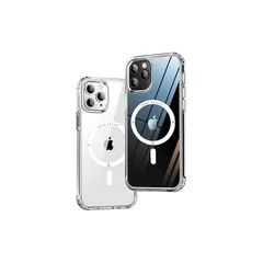 ONES HD超透明 iPhone11Pro 超強磁性MagSafe対応 ハードケース 米軍MIL規格 エアバッグ 超耐衝撃 レンズ保護 画面保護 「 高靭性強化PC保護板 ? 高弾性衝撃吸収・シリコンバンパー 」 Qiワイヤレス充電 傷防止 滑り止め 超 0