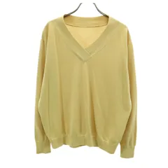 ROPE' ロペ 日本製 シルクブレンド 長袖 Vネック セーター 38 マスタード レディース 古着