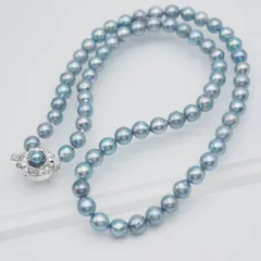 あこや本真珠✨パール2連ネックレス 3.5-8.0mm 48cm シルバー刻印