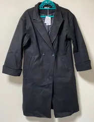 【訳あり】【新品】【送料込み】【レディースフリーサイズ】チェスターコート　ブラック