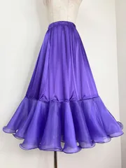 新品　パニエ　社交ダンス　ゴールド　重ね履き　パーティ　スカート　1283 楽天市場】ダンス衣装 スカート ロングスカート サテンスカート フレア