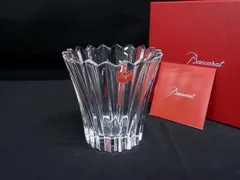 ■新品同様■ Baccarat バカラ ミルニュイ フラワーベース キャンドルホルダー 花瓶 テーブルウェア クリア BK5398のサムネイル